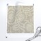 Vintage Floral Neutral Natural Linen Look Rustic Farmhouse Transitional French Botanical Vines Leaves Faux Texture Custom Removable Wallpaper by Spoonflower Peel & Stick Wallpaper 2FT Wide